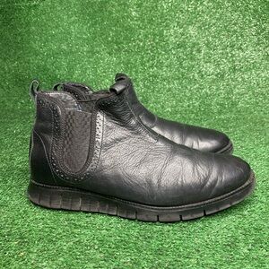 Mark Nason Men's High Top Oxford Sneaker Size 11.5 Black Leather